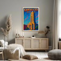 Kansas City Skyline Poster