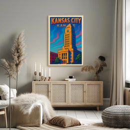 Kansas City Skyline Poster