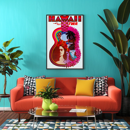 Hawaii TWA Travel Poster