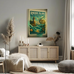 Rhode Island The Ocean State Poster