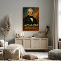 James K. Polk Presidential Term Poster