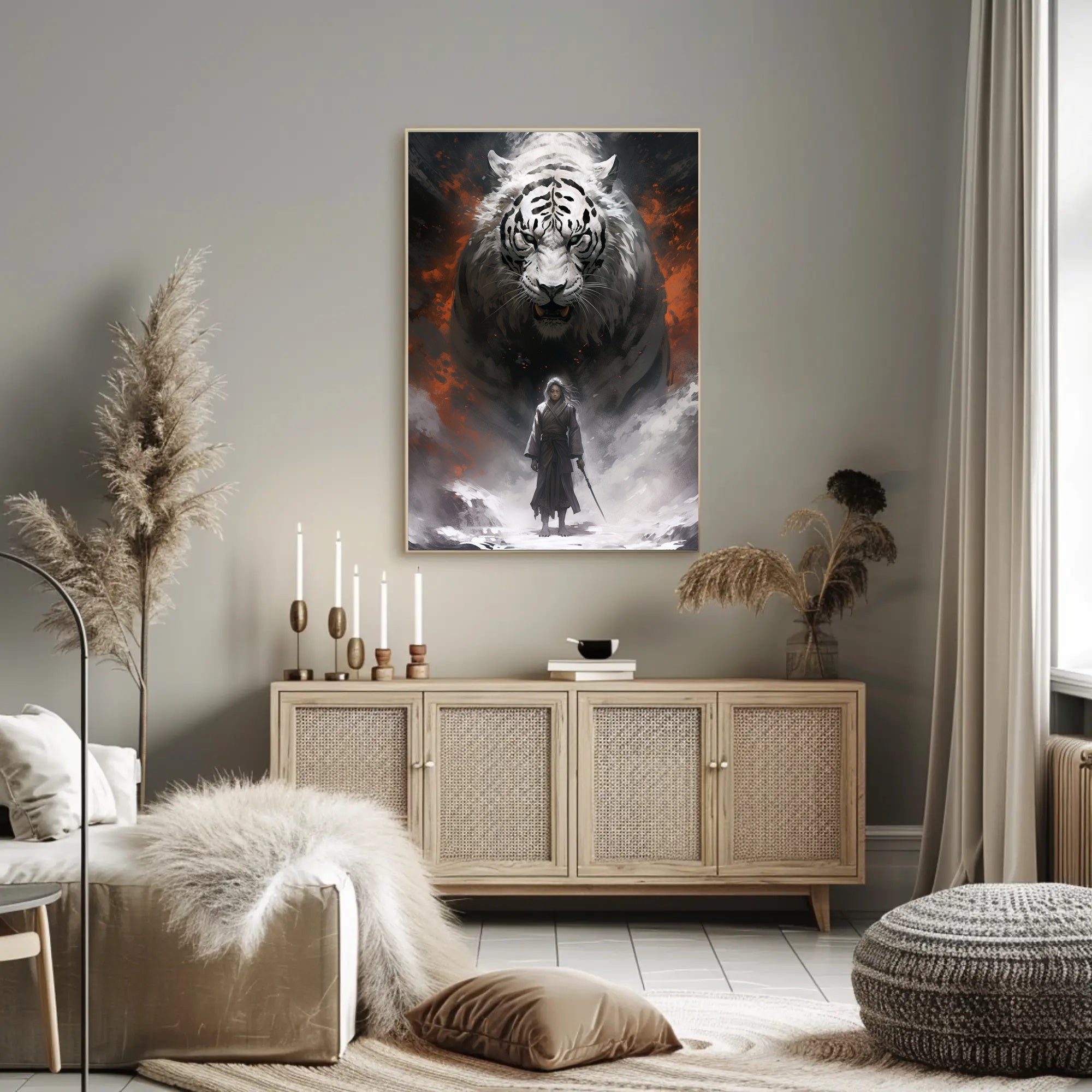 Warrior And The White Tiger Poster