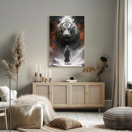 Warrior And The White Tiger Poster