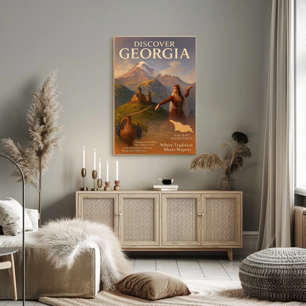 Discover Georgia Where Tradition Meets Poster