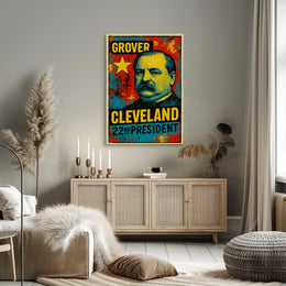 Grover Cleveland 22nd President of the United States Graffiti Pop Art Poster