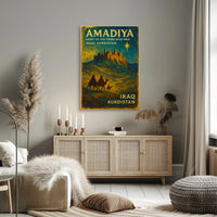 Kurdistan Amadiya Starry Fortress Impresses Cultural or Heritage Poster