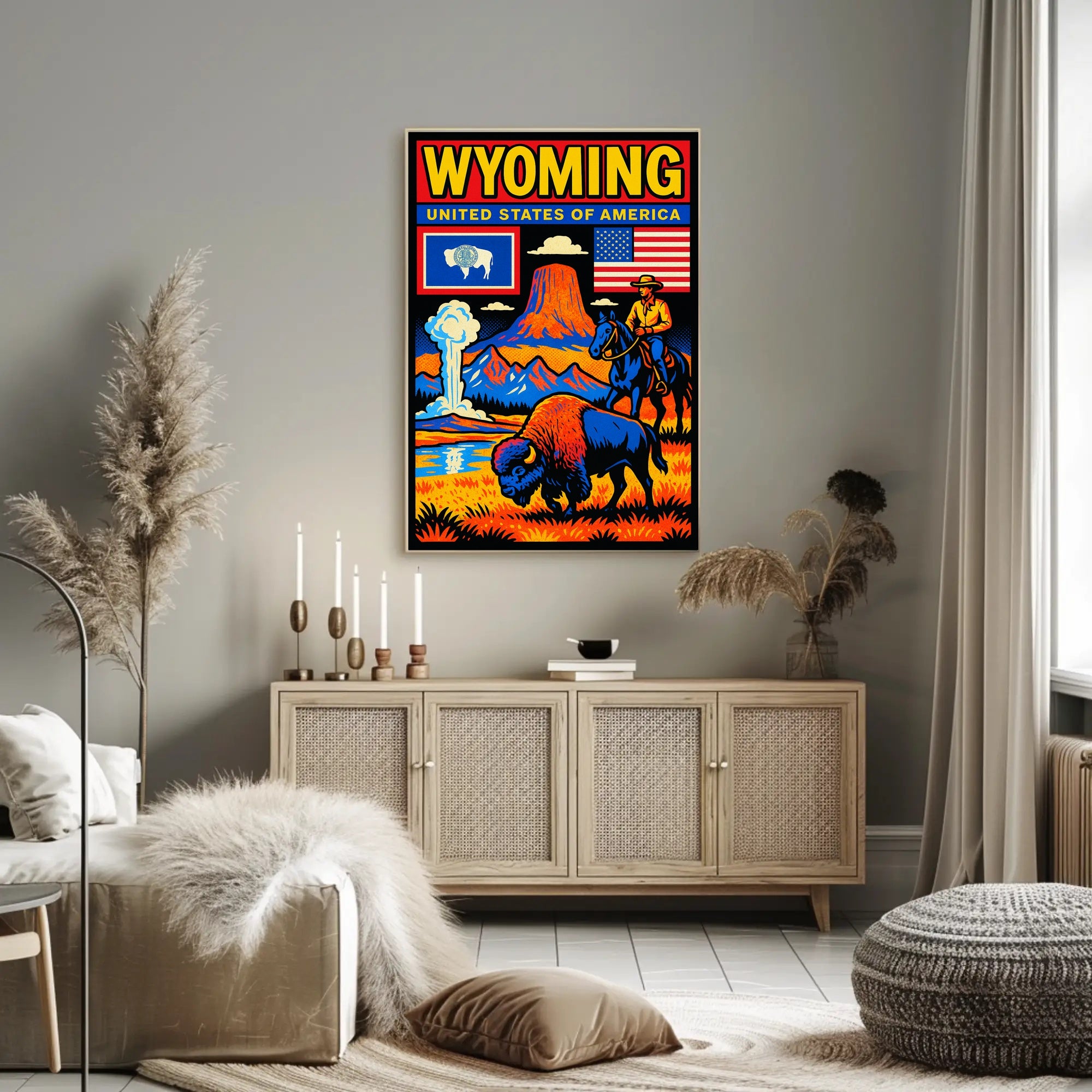 Wyoming Natural Wonders Poster PosterGoat