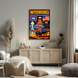 Wyoming Natural Wonders Poster PosterGoat