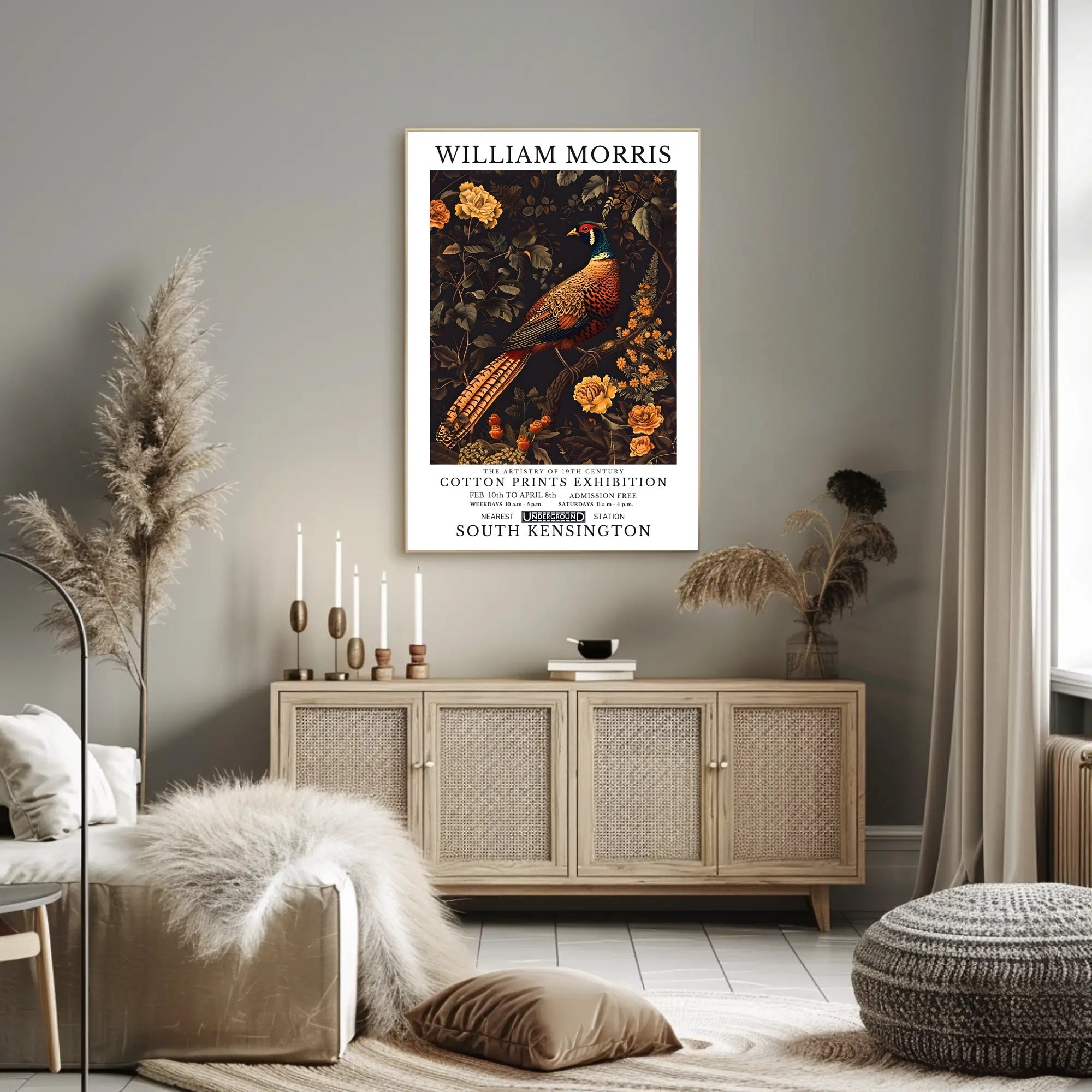 19th Century Cotton Prints Exhibition Heritage Poster