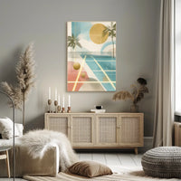 Abstract Tropical Escape Poster