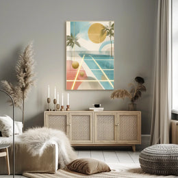 Abstract Tropical Escape Poster