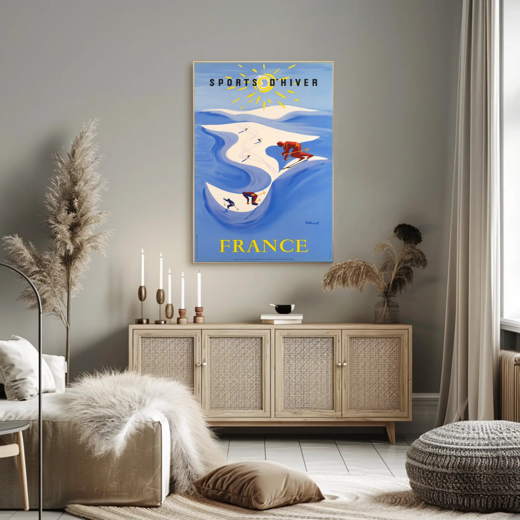 Winter Sports in France Poster PosterGoat