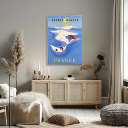 Winter Sports in France Poster PosterGoat