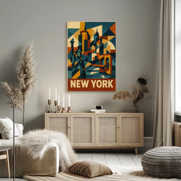 New York City Abstraction Abstract Poster