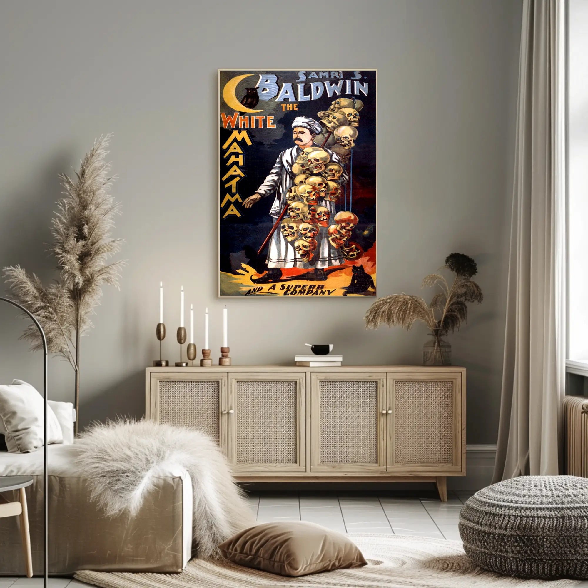 Samri S. Baldwin Mystical Vintage Theatre Poster