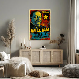 William Howard Taft 27th President of the United States Graffiti Pop Art Poster