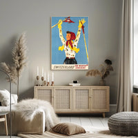 Switzerland For Winter Sunshine Poster
