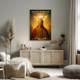 Saint Fabian The Pontiff of Peace Poster PosterGoat