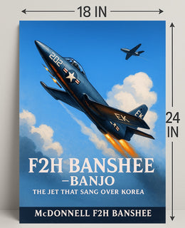 F2H Banshee The Jet That Sang Over Korea Poster PosterGoat