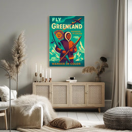 Wander In Color Fly Greenland Poster