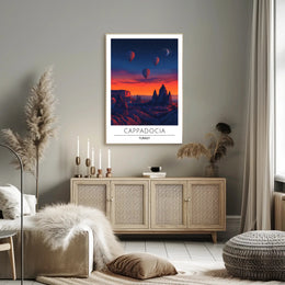 Cappadocia Adventure Hot Air Balloon Travel Poster