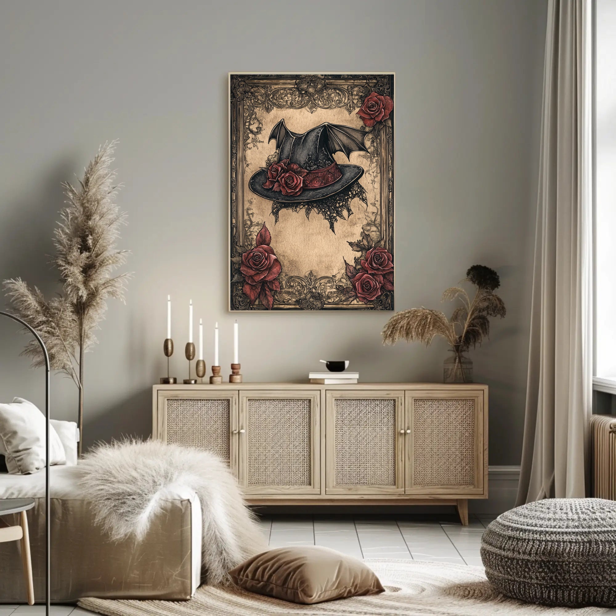 Enchanted Gothic Hat Poster