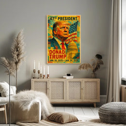 Donald Trump Bold Patriotism Pop Art Poster