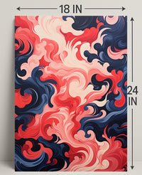 Swirling Abstract Waves Abstract Poster