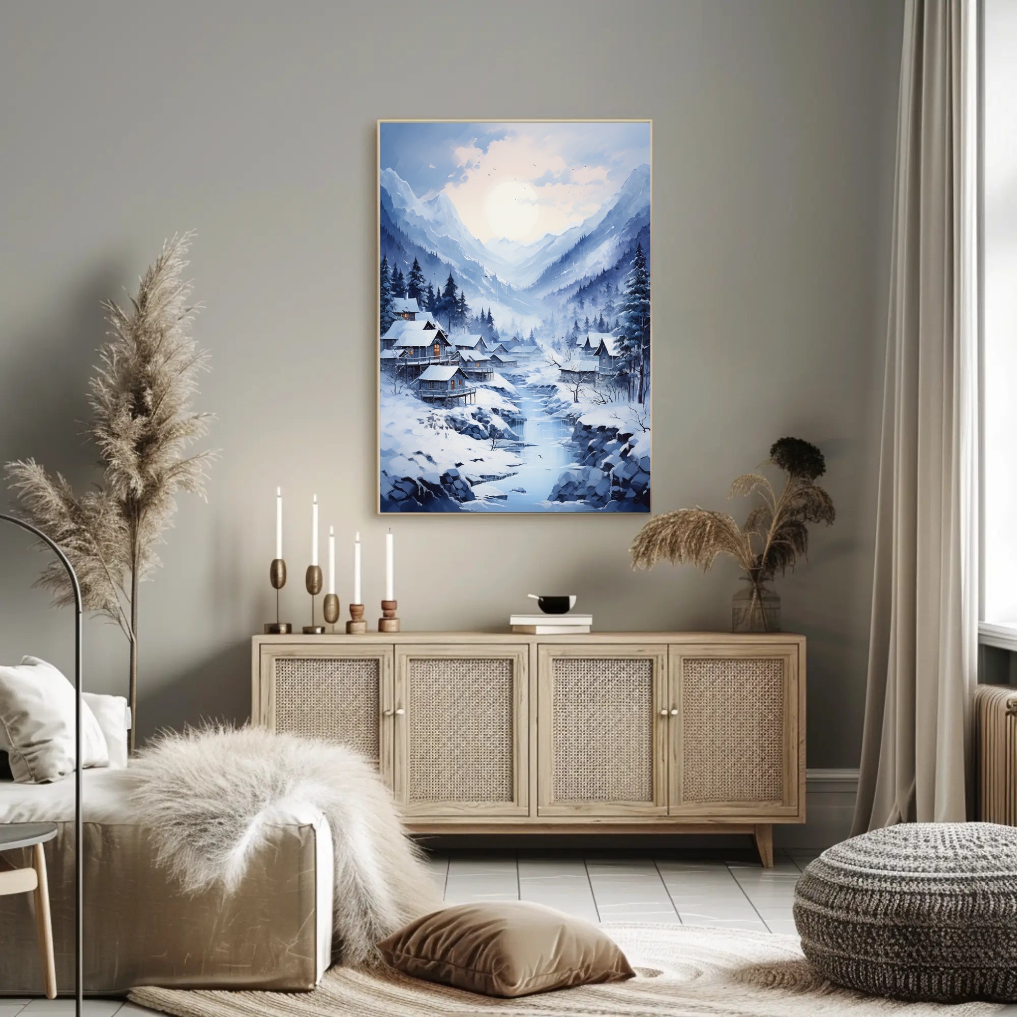 Winter Wonderland Village Poster