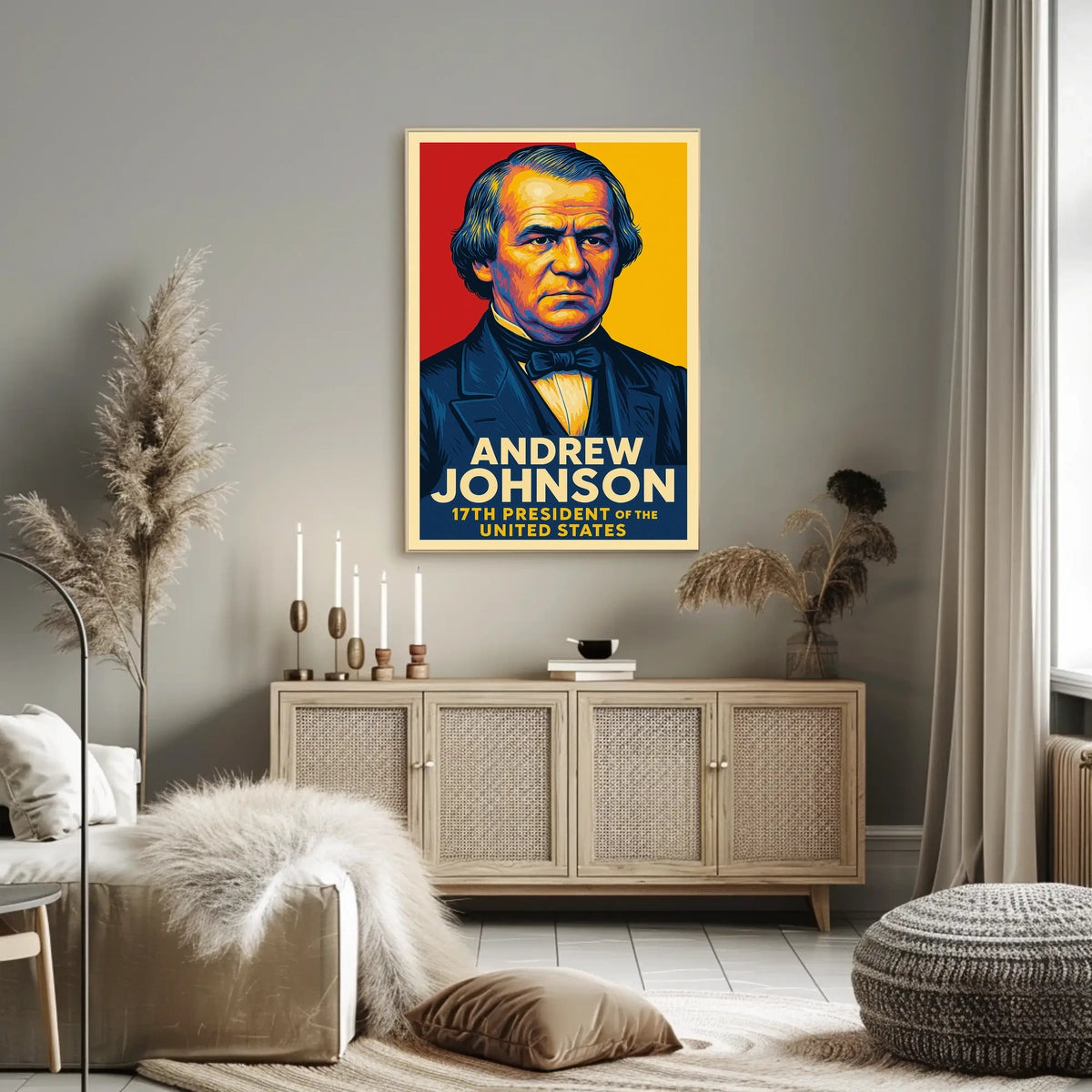 Andrew Johnson 17Th President Poster