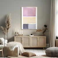 Abstract Color Blocks Modern Wall Art Print
