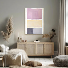 Abstract Color Blocks Modern Wall Art Print