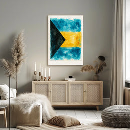 Vibrant Watercolor Flag Poster