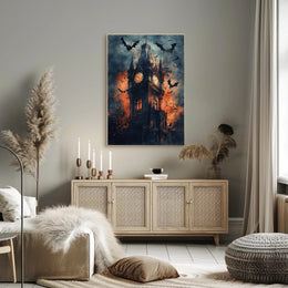Haunted Clock Tower Poster