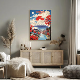 Gamagōri Mount Fuji Scenic Art Print - Cultural Poster