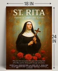 St. Rita  Patron of Impossible Causes Poster PosterGoat