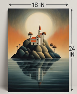 Enchanted Island Church Poster PosterGoat