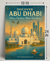 Abu Dhabi Tradition Meets Innovation Travel Poster