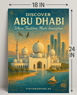 Abu Dhabi Tradition Meets Innovation Travel Poster