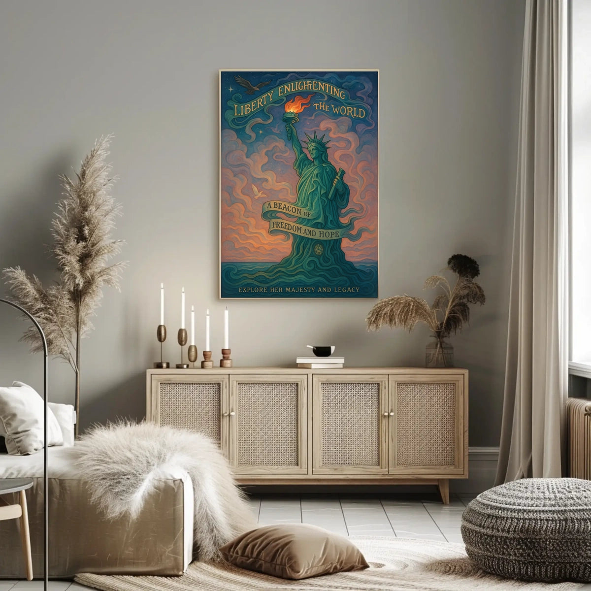 Liberty Enlightening the World Artistic Poster