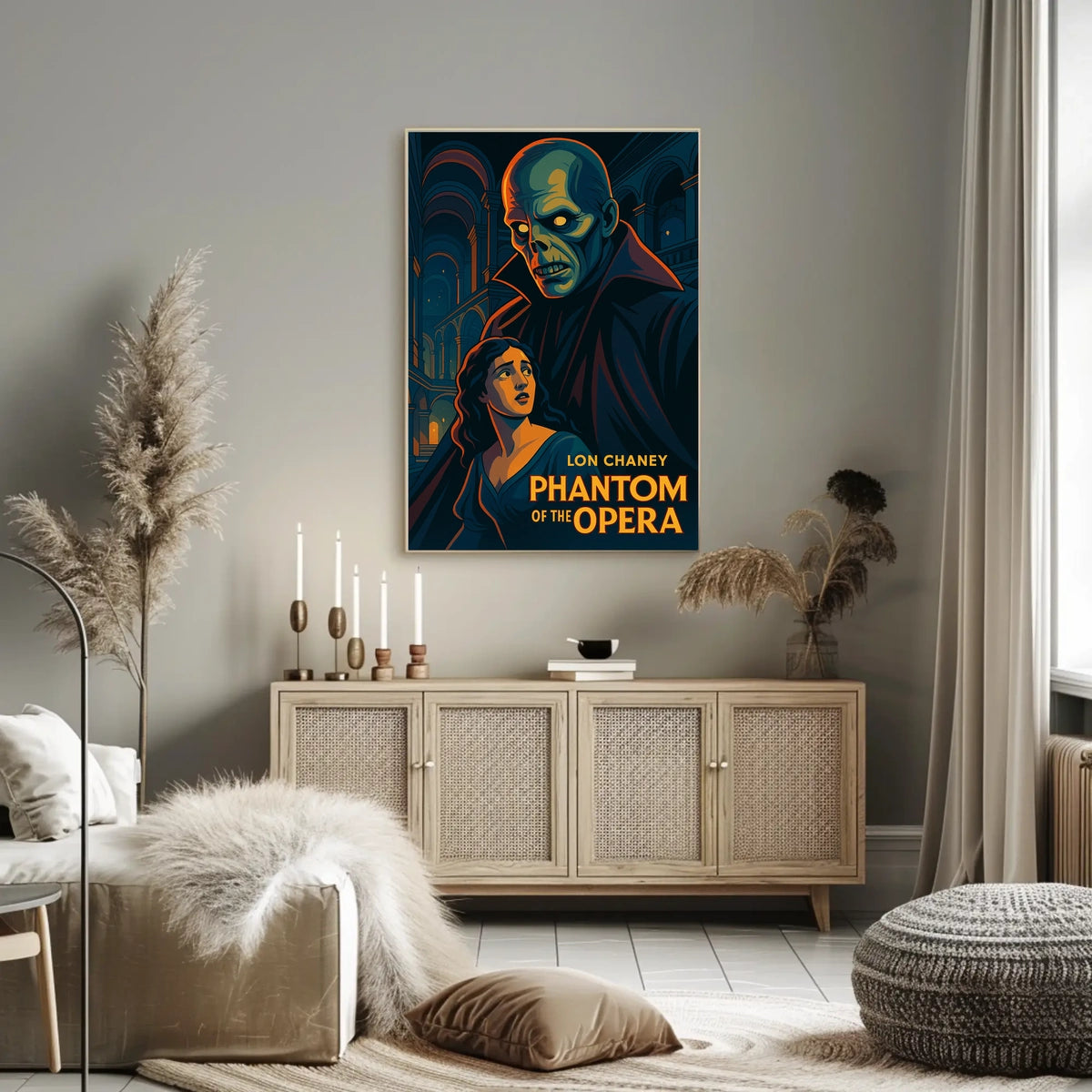 Lon Chaney Phantom Opera Gothic Cinematic Collectors Poster