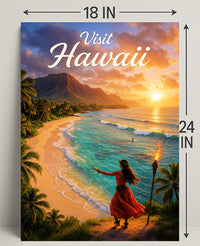Visit Hawaii Poster PosterGoat