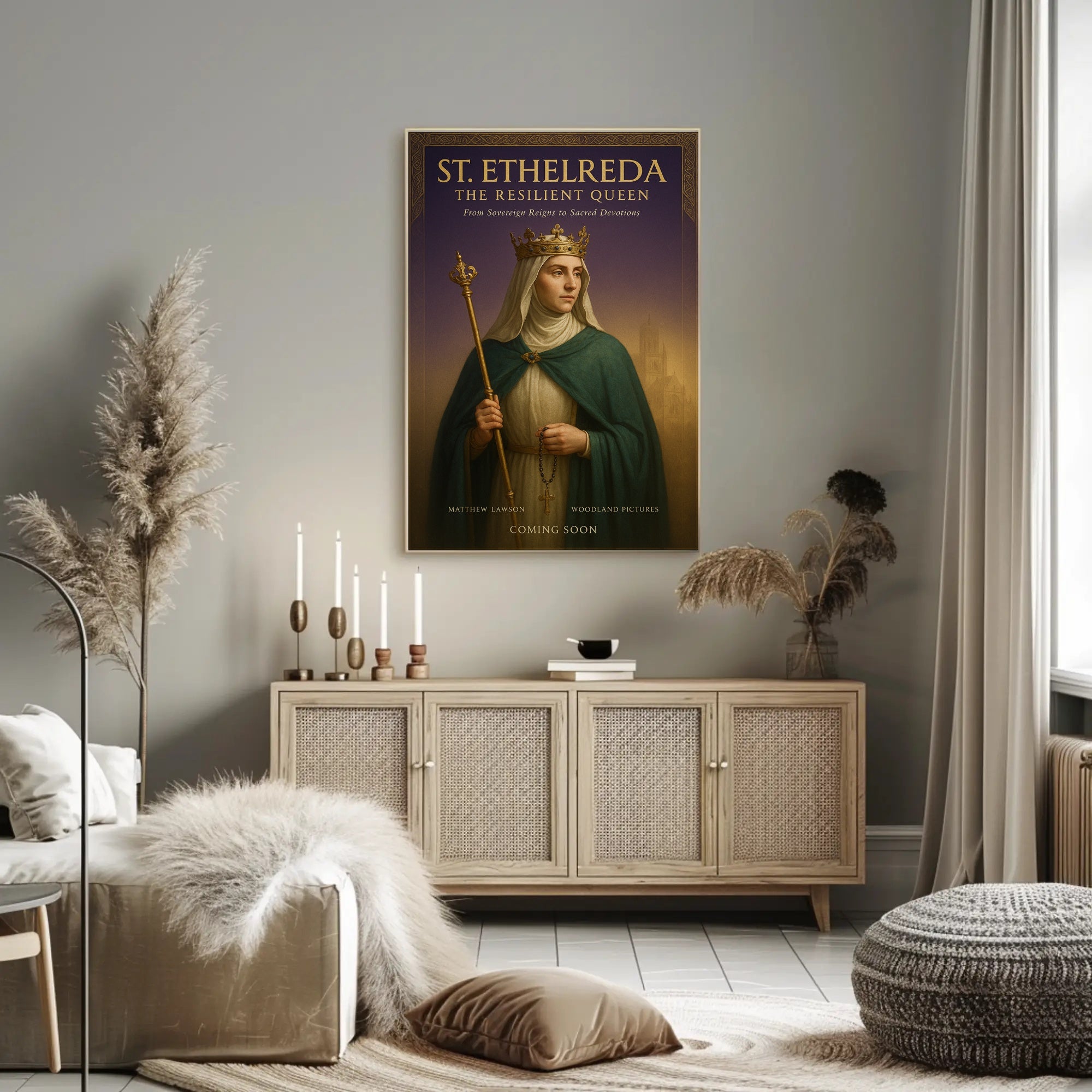 St. Etheldreda The Resilient Queen Poster