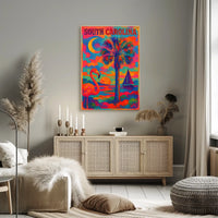 Vibrant South Carolina Poster