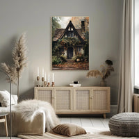 Enchanted Cottage In Autumn Poster