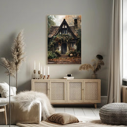 Enchanted Cottage In Autumn Poster