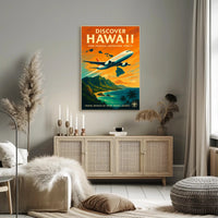 Discover Hawaii Travel Poster Art Print PosterGoat