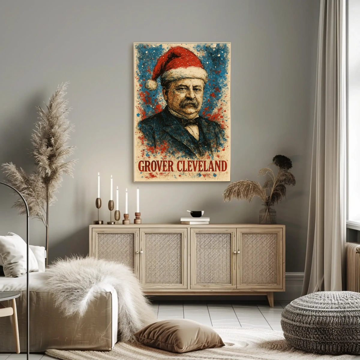 Grover Cleveland 24th President of the United States Christmas SeriesPoster