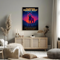 The Enigmatic Maned Wolf Poster