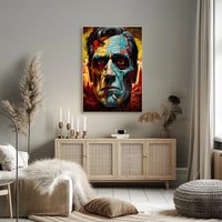 Abstract Portrait Of A Leader Abstract Poster PosterGoat